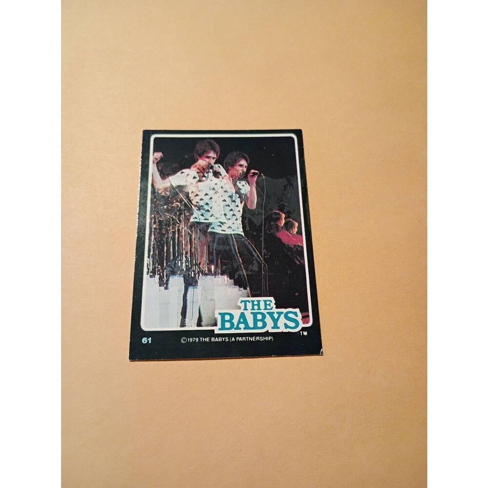 Vintage 1979 The Babys Trading Card #61 London Rock Band Collectible